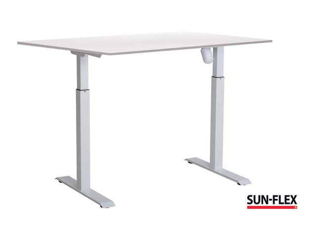 SUN-FLEX® Bord I höj/sänk 140x80 vit/vit, st