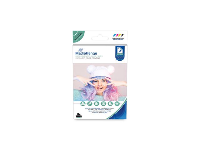 MediaRange Fotopapper 10x15 glossy, fp om 50 blad