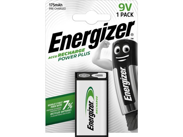 Energizer Batteri Laddbar P-P 9V, st