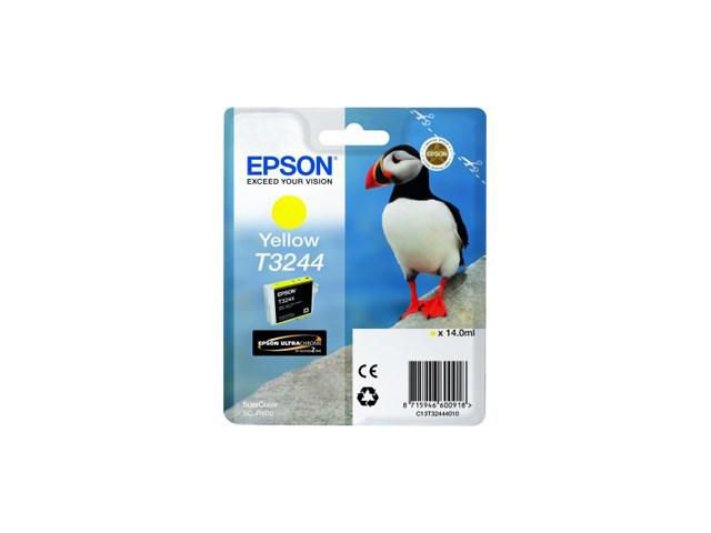 Epson Bläckpatron, T3244, UltraChrome, gul, C13T32444010, st