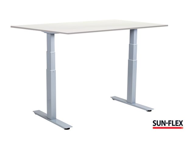 SUN-FLEX® Bord VI höj/sänk 160x80 grå/vit, st