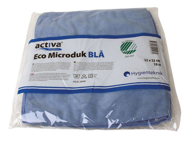 Activa Mikrofiberduk ECO blå, st