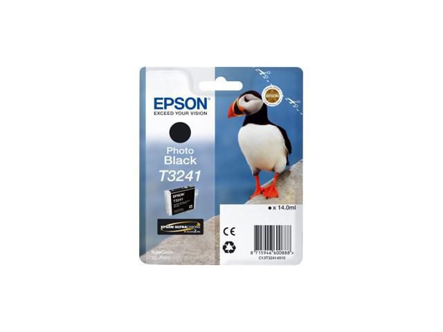 Epson Bläckpatron, T3241, UltraChrome, svart, C13T32414010, st