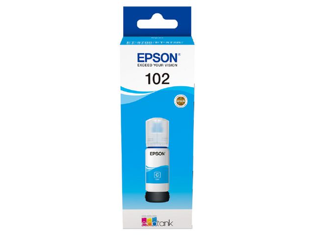 Epson Bläckpatron T102 C13T03R240 Cyan, kort 1 st