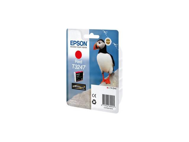 Epson Bläckpatron, T3247, UltraChrome, röd, C13T32474010, st