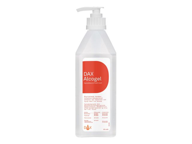 DAX Handdesinfektion Alcogel 85 pumpflaska 600ml, flaska om 600 ml