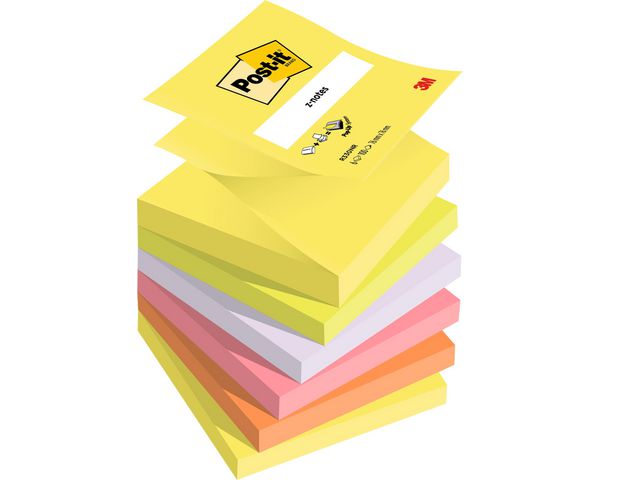 Post-it® Notes Z-block 76x76mm rainbow, st