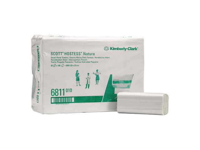 Kimberly-Clark Professional Pappershandduk Natura kedjevikt 2-lagers vit, krt. om 20 omslag