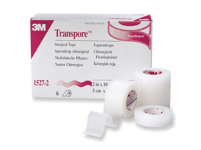 TRANSPORE Transpore 5,0cmx9,1m, fp om 6 st