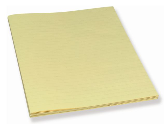 Bantex Konceptpapper BANTEX linjerad A4 gul, fp om 250 st