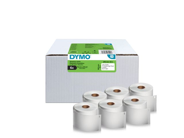 Dymo Etikett Frakt 102x210 mm, krt. om 6 rullar
