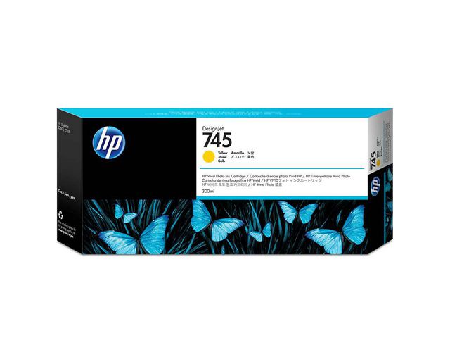 HP Bläckpatron F9K02A 745 Gul, st