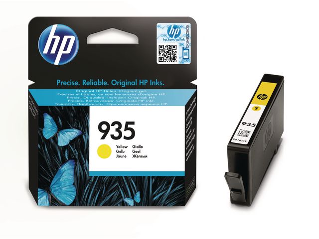 HP Bläckpatron, 935, C2P22AE, gul, singelförpackning, st