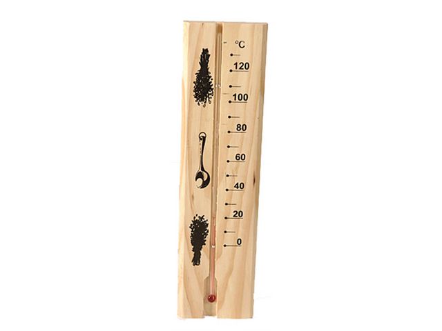 Bastutermometer med vätskegradering, st