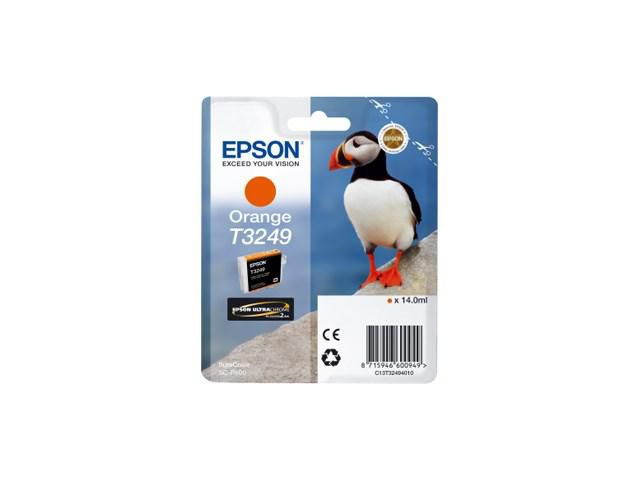 Epson Bläckpatron, T3249, UltraChrome, orange, C13T32494010, st