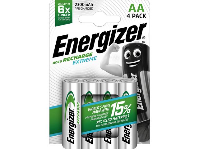 Energizer Batteri Laddbar AA Extreme, fp om 4 st
