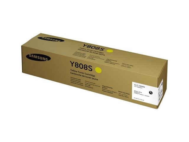 Samsung Tonerkassett, CLT-Y808S, SS735A, gul, singelförpackning, hög kapacitet, st