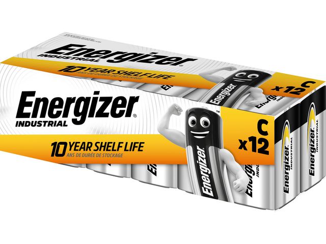 Energizer Batteri Industrial C, fp om 12 st