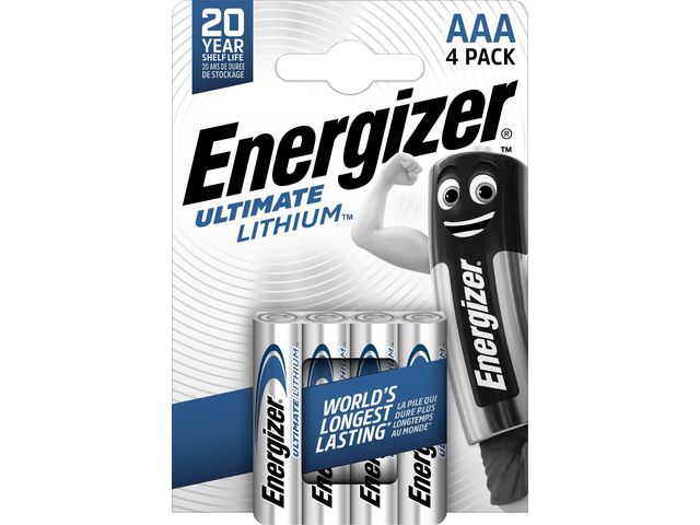 Energizer Batteri Ultimate AAA, fp om 4 st
