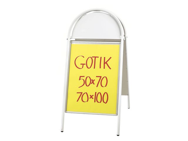 Gatuställ Gotik 70x100cm vit, st