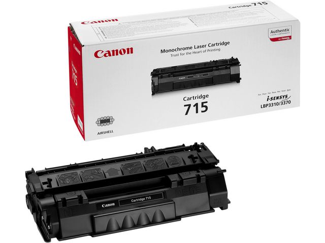 Canon Toner, 715, svart, singelförpackning, 1975B002, st