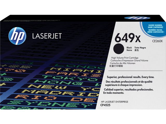 HP Toner CE260X 649X 17K Svart, st