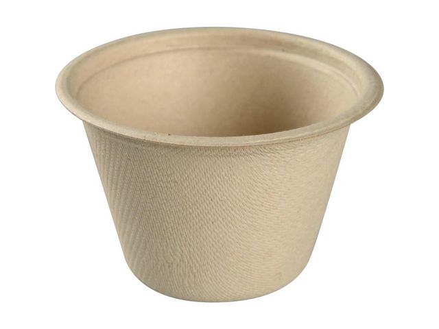 ABENA Portionsbägare bagasse natur, 120ml, fp om 100 st