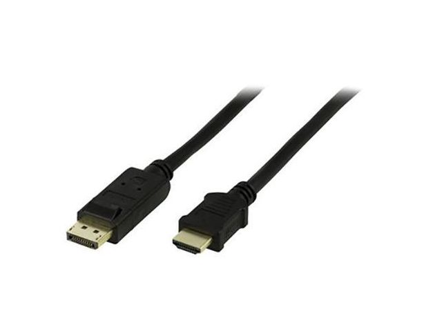 DELTACO Kabel DP-HDMI Ha 5m, st