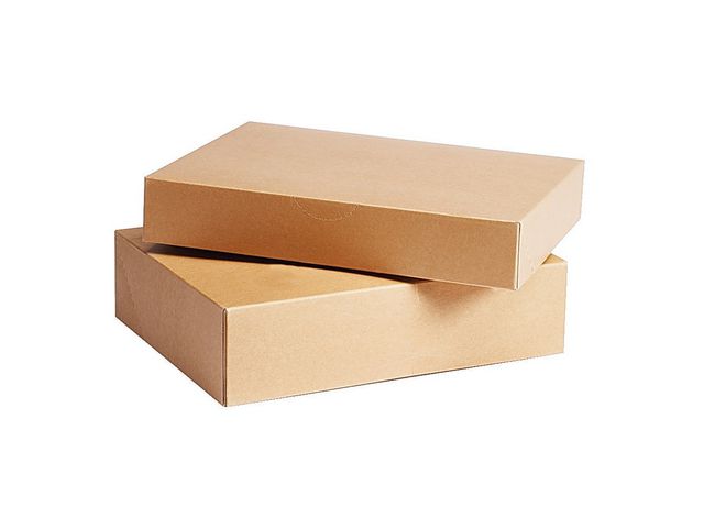 Arkivbox Svensk standard Folio 38x26x8cm brun, st