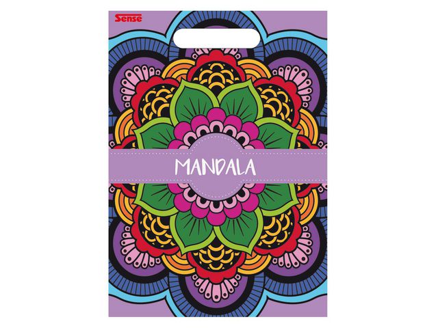 Sense Mandala målarbok, fria former, st