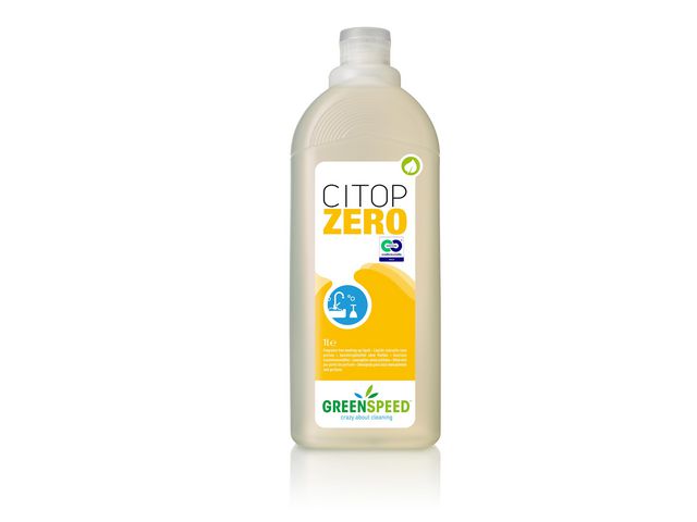 ECOVER PROFESSIONAL Handdiskmedel Citop Zero flytande, doftfritt, 1L, flaska om 1 l