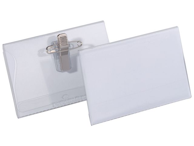 Durable Namnskylt 54x90 med nål/klämma, fp om 50 st