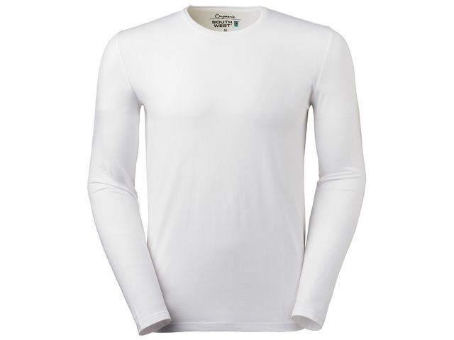 SOUTH WEST T-shirt långärmad SW Leo vit 3XL, st