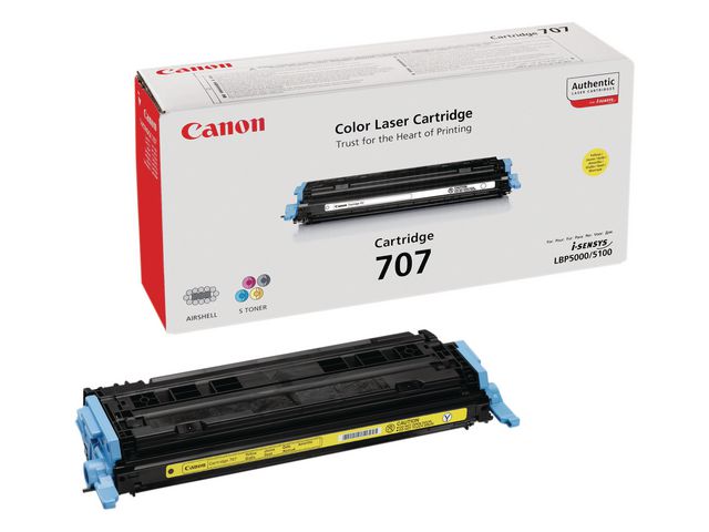 Canon Toner, 707, gul, singelförpackning, 9421A004, st