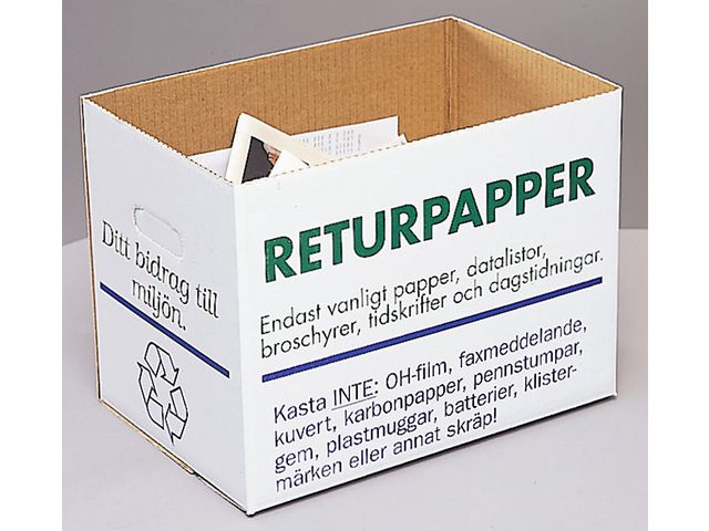 Boxon Pappkartong, RETURPAPPER, 32 l, kartong, st