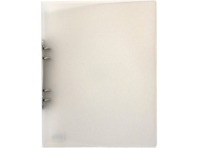 Ringpärm A4 i plast transparent vit, st