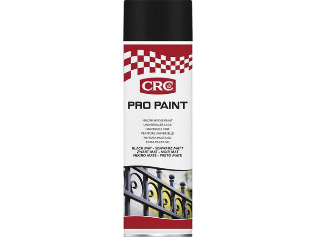 CRC® Sprayfärg CRC Matt Svart 500ml, flaska om 500 ml