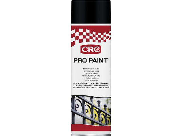 CRC® Sprayfärg CRC Blank Svart 500ml, flaska om 500 ml