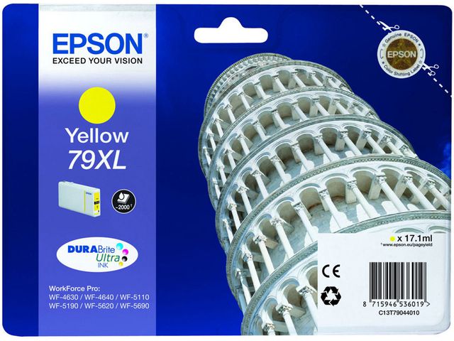 Epson Bläckpatron 79XL, gul, st