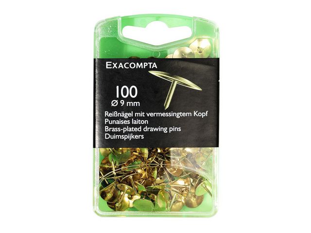 Exacompta Häftstift mässing, fp om 100 st