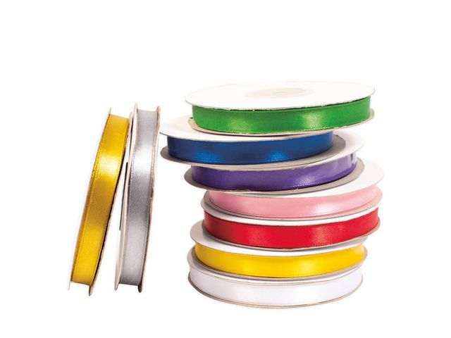 PLAYBOX Satinband 10mmx30m 9 färger 9/FP, fp om 9 st
