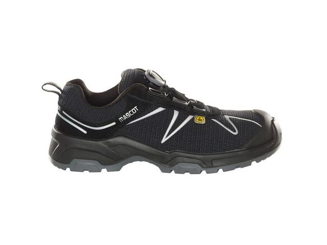 Mascot Skyddsskor svart/silver BOA S3 ESD 46, par 2 st