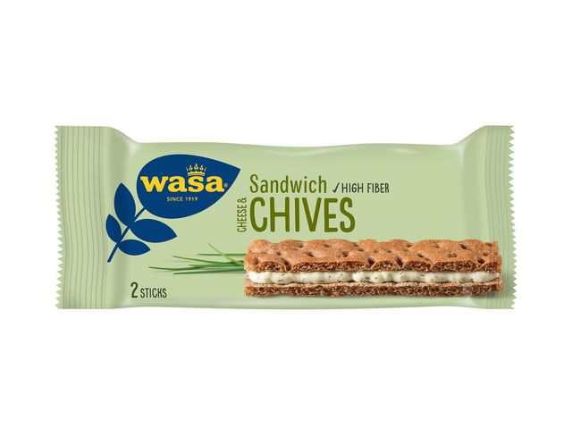 Knäckebröd WASA ost gräslök 37g, st