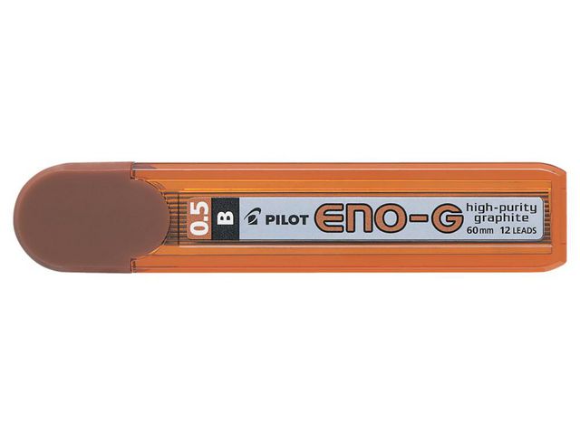 Pilot Stift till mekanisk stiftpenna, Eno, 0,5 mm B-stift, tub 12 st