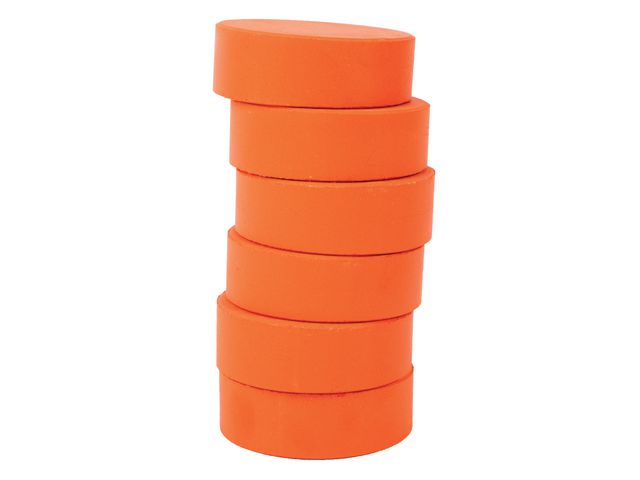 PLAYBOX Färgpuckar 57mm, orange 6/fp, fp om 6 st