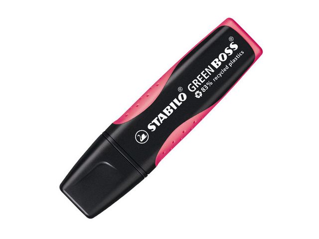 STABILO Överstrykningspenna GREEN BOSS rosa mejselformad spets 2+5mm 6070/56, st