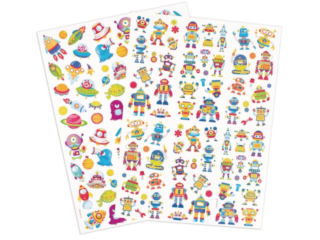 PLAYBOX Stickers robotar och rymdfigurer 154/FP, fp om 154 st
