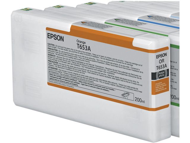 Epson Bläckpatron, T653A, orange, singelförpackning, C13T653A00, st