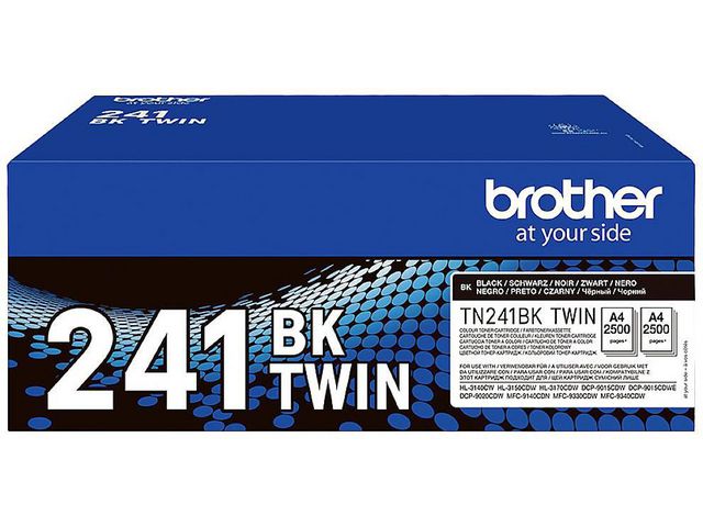 Brother Toner TN241BK 2x2,5K svart, fp om 2 st