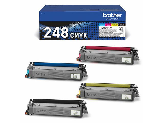 Brother Toner TN248VAL 4x1K CMYK, fp om 4 st